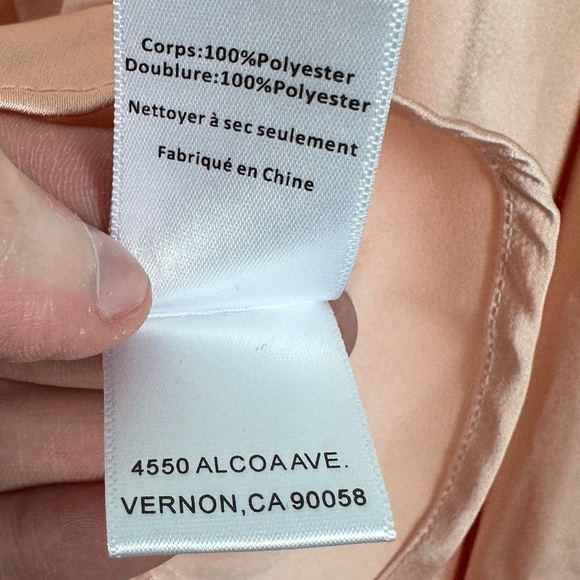 NEW ASTR Corset Peplum Top Blouse‎ Size Small Long Sleeves Romantic Baby Pink S - Picture 9 of 14